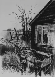Nie zapomniany, 1998 (węgiel na papierze)